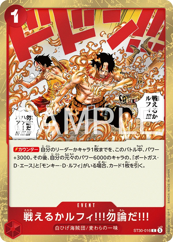 戦えるかルフィ!!!勿論だ!!! FRONT