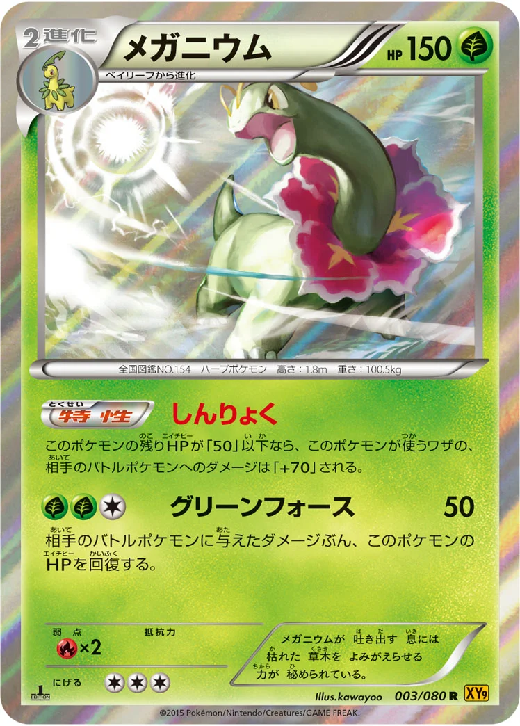 メガニウム (XY9-B 003/080)