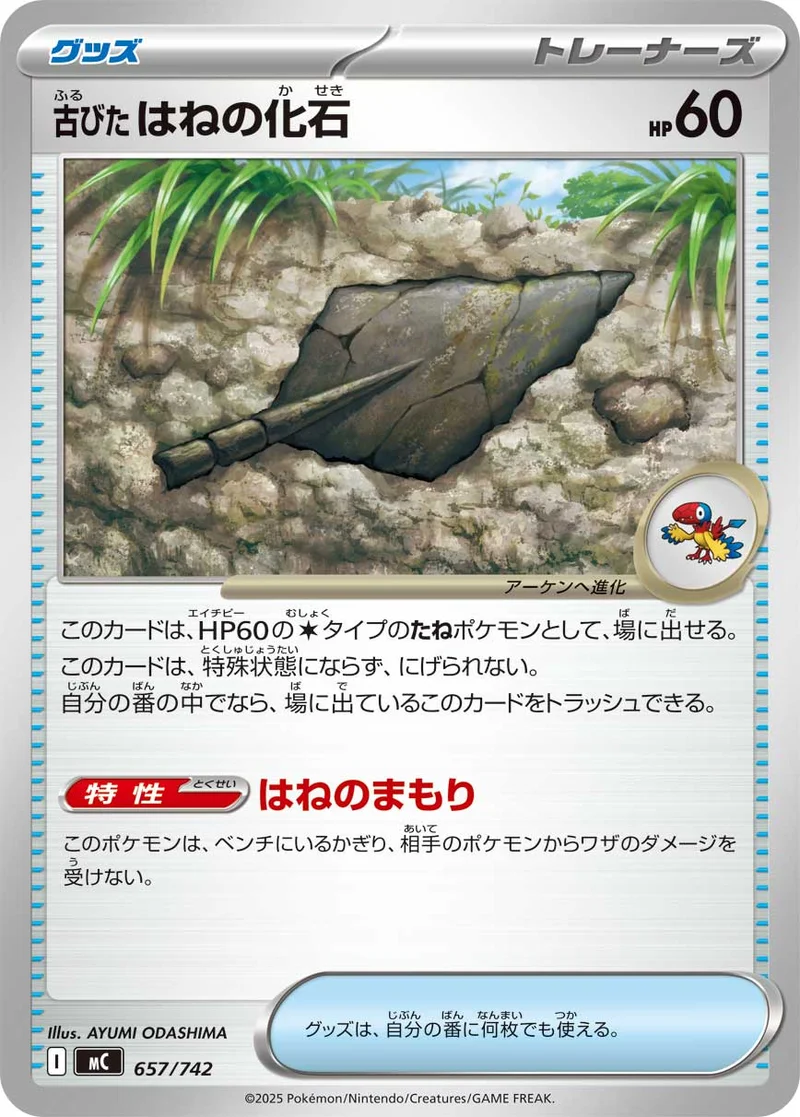 古びたはねの化石 (MC 657/742)