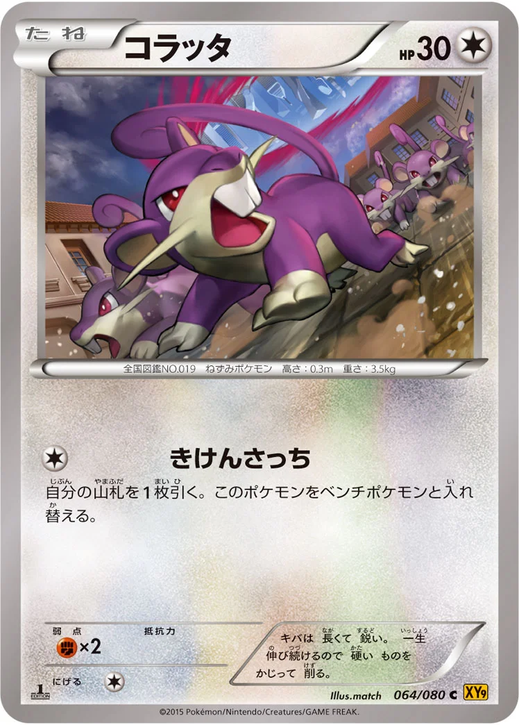 コラッタ (XY9-B 064/080)