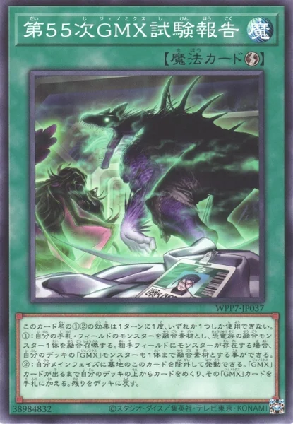 第５５次GMX試験報告 (WPP7-JP037)